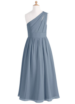 Azazie Molly Junior Twilight A-Line Pleated Chiffon Dress image7