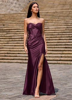 Prism Ankara Red Corset Prom Dress image3