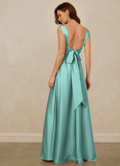 Christian Siriano Bridal for Azazie 1001 Brautjungfernkleider A-Linie Herzausschnitt Stretch-Satin Kleid Aqua image5