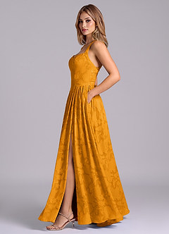 Azazie Francis Brudtärnklänningar Klä av A-Linje i Blommig Utbrändhet Korsett Knäck image3