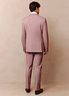 front James Dusty Rose Structured Stretch 3-piece suit
