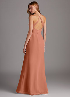 Azazie Manila Bridesmaid Dresses MAI TAI Sheath V-Neck Chiffon Dress image2