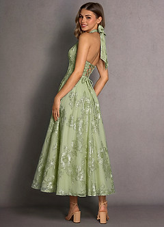 Robe Longue Vert Clair Isabeau image2