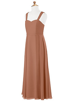 Azazie Simoan Junior Bronzer A-Line Sweetheart Neckline Chiffon Dress image6