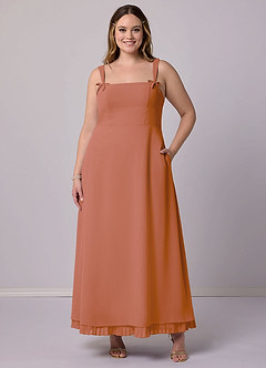 Barbie ♥ Azazie Bridesmaid Dresses MAI TAI A-Line Pleated Chiffon Dress image9