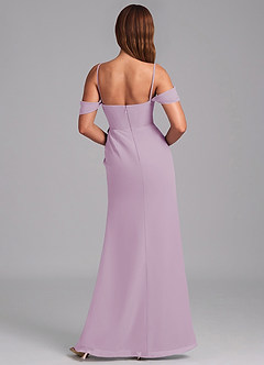 Azazie Johana Jurken voor bruidsmeisjes Converteerbaar Jurk van Chiffon met Zeemeermin Off the Shoulder Blauweregen image2