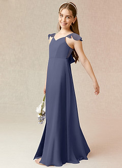 Azazie Everett Junior Stormy A-Line Chiffon Dress image3