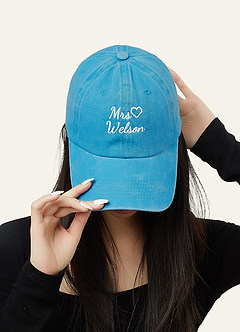 front Personalized Embroidered Bride Hat