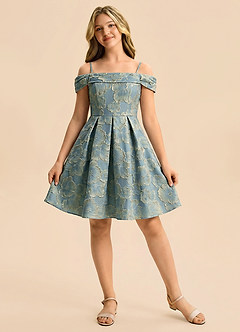 front Azazie Luka Junior Formal Dress
