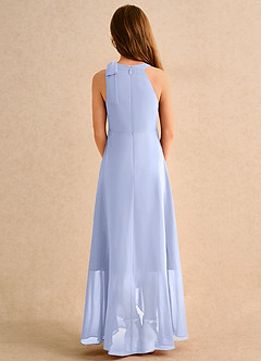 Azazie Boop Girls Formal Abiti da Ragazza di Fiori Abito A-Line in Chiffon Fiocco Ghiaccio image2