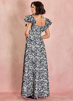 Sasha Black White Maxi Dress image2