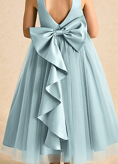 Azazie Solia Robe Demoiselle D'honneur Fillette Robe Princesse en Tulle Arc Brume image7