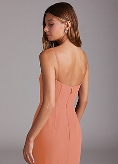 Azazie Saige Bridesmaid Dresses Sunset A-Line Off the Shoulder Chiffon Convertible Dress image9