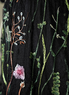 Darling Romance Black Floral Embroidery Mini Dress image9