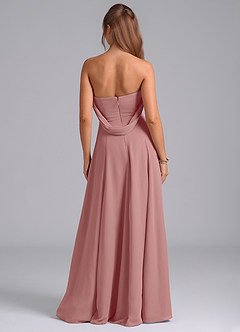 Azazie Almina At-home Try On Dresses Agave A-Line Off the Shoulder Chiffon Convertible Dress image7