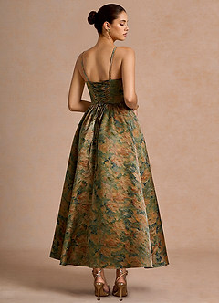 Ziva Vintage Teal Maxi Dress image2