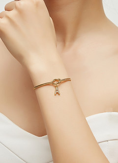 front Custom Infinite Love Knot Bracelet