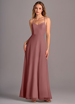 Azazie Mei Bridesmaid Dresses Desert Rose A-Line Chiffon Dress image1