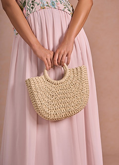 front Wicker Tote Bag