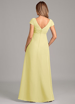 Azazie Allessia Maternity Bridesmaid Dresses A-Line Pleated Chiffon Floor-Length Dress image2