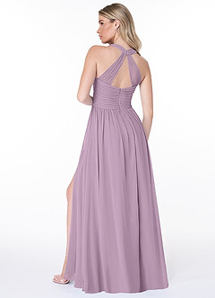 Azazie Jaclyn Brautjungfernkleider A-Linie Plissee Chiffon Kleid Blauregen image6
