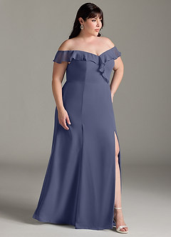 Azazie Sophie Bridesmaid Dresses Stormy A-Line Off the Shoulder Chiffon Convertible Dress image10