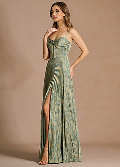 Vesper Platinum Teal Maxi Dress image5