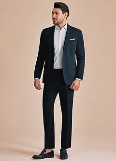 front James Marineblau Anzug