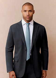front Stretch Satin Skinny Tie