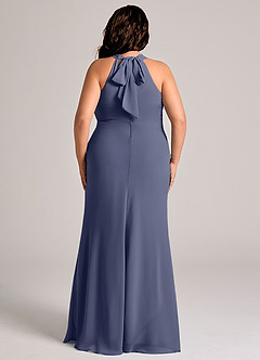 Azazie Doretta Bridesmaid Dresses Stormy Mermaid Pleated Chiffon Dress image7