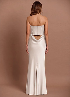 Vestido Crema Largo Lirielle  image4