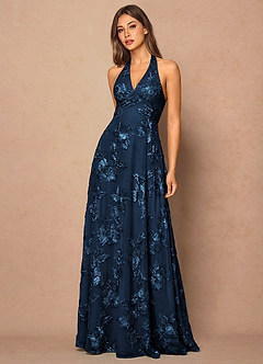 Josee Navy Maxi Dress image4