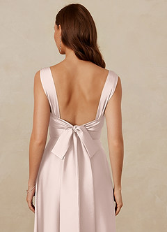 Christian Siriano Bridal for Azazie 1001 Bridesmaid Dresses Blushing Pink A-Line Sweetheart Neckline Stretch Satin Dress image9