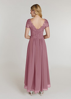 Azazie Thais Abiti per la Madre della Sposa Abito A-Line in Chiffon Pizzo Vintage Malva image2