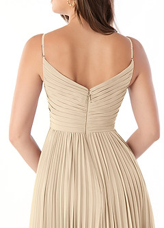 Azazie Raychelle Abiti da Damigella Abito A-Line in Chiffon con Scollo a V Champagne image6