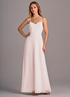 Azazie Mei Bridesmaid Dresses Rose Petal A-Line Chiffon Dress image3