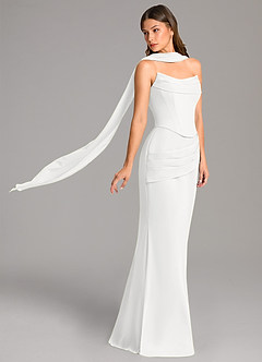 Azazie Sorrel Suknie dla druhen Syrena Gorset Szyfon Do ziemi Sukienka image3