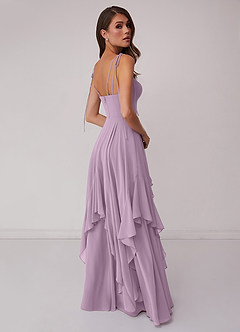 Barbie ♥ Azazie Bridesmaid Dresses Wisteria A-Line Bow Chiffon Dress image2