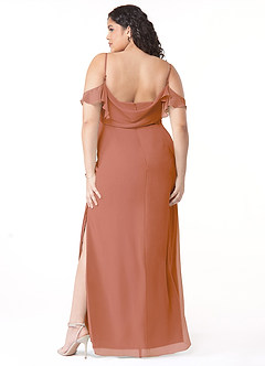 Azazie Emeralda Bridesmaid Dresses MAI TAI Sheath Off the Shoulder Chiffon Dress image8