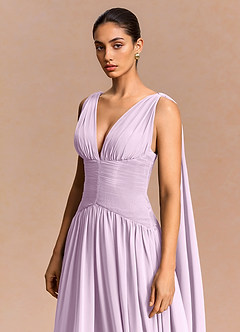 Vestido Lila Esmerilada Largo Eluney image5