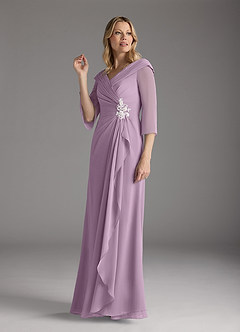 Azazie Jaycee Mother of the Bride Dresses Wisteria A-Line Chiffon Dress image4
