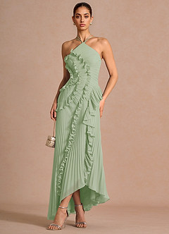 Maxi jurk Hatsu Licht Groen image4