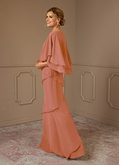 Azazie OHara Mother of the Bride Dresses MAI TAI A-Line V-Neck Chiffon Dress image2