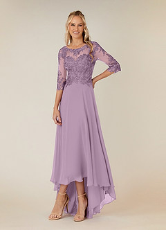 Azazie Monza Mother of the Bride Dresses Wisteria A-Line Lace Chiffon Dress image1