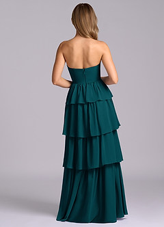 Azazie Faye Bridesmaid Dresses Pine A-Line Sweetheart Neckline Chiffon Dress image7