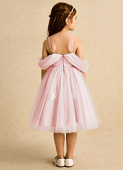 Azazie May Flower Girl Klänningar Klänning Balklänning i Tyll Plisserad image1