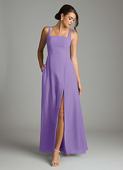 Azazie Debra Bridesmaid Dresses Tahiti A-Line with Pockets Chiffon Convertible Dress image4