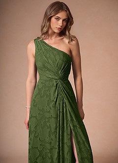 Hermosa Olive One Shoulder Maxi Dress image6