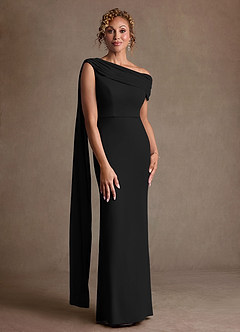 Azazie Bassi Suknie dla Matki Panny Młodej Syrena Zza ramienia Siatka Długość podłogi Sukienka image1