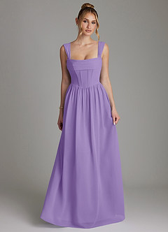 Azazie Caterina Bridesmaid Dresses Tahiti A-Line Corset Chiffon Dress image4